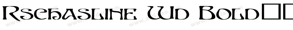 Rschasline Wd Bold字体转换